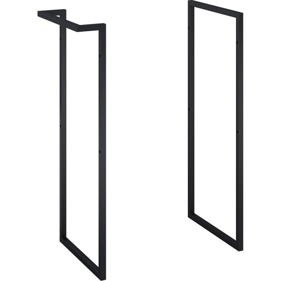 ELITA Stelaż ROMA PLUS COMPACT 36x80 z relingiem black 167564