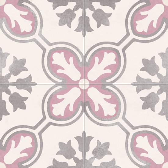 Gres szkliwiony hiszpański Ecoceramic AMBERLEY ORCHID PINK mat 45x45 gat. I