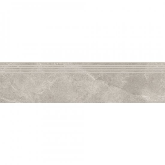 Gres szkliwiony stopnica MARENGO light grey mat 29,8x119,8 gat. I