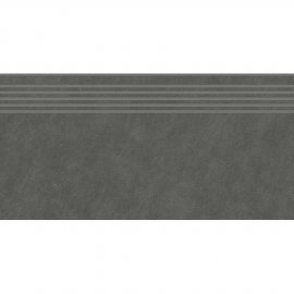 Gres szkliwiony stopnica RAGNAR graphite mat 29,8x59,8 gat. I