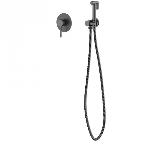 BESCO Zestaw bidetowy podtynkowy VEO gun metal BB-VZ-GR