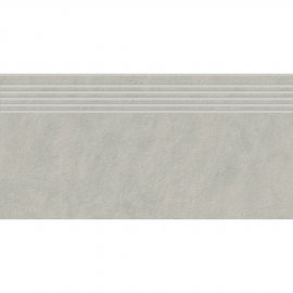 Gres szkliwiony stopnica RAGNAR light grey mat 29,8x59,8 gat. I