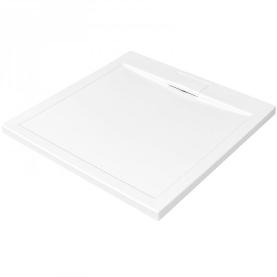 BESCO Brodzik kwadratowy AXIM ULTRASLIM 90x90x4,5 biały #BAX-90-KW