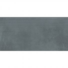 Gres szkliwiony stopnica VELVET CONCRETE grey mat 29,8x59,8 gat. I