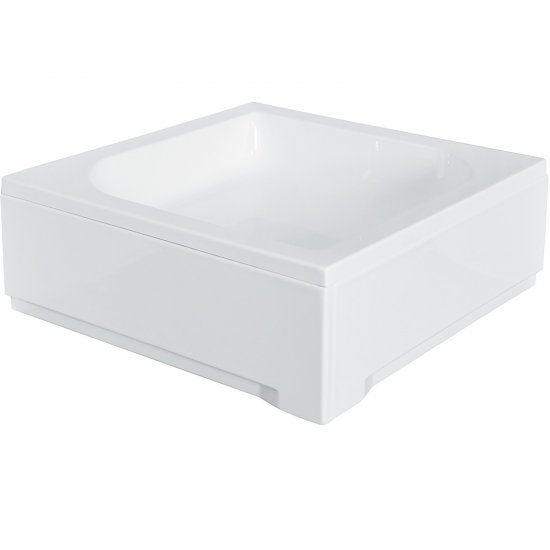 BESCO Brodzik kwadratowy AQUARIUS SLIMLINE 90x5,5 biały BAA-90-K