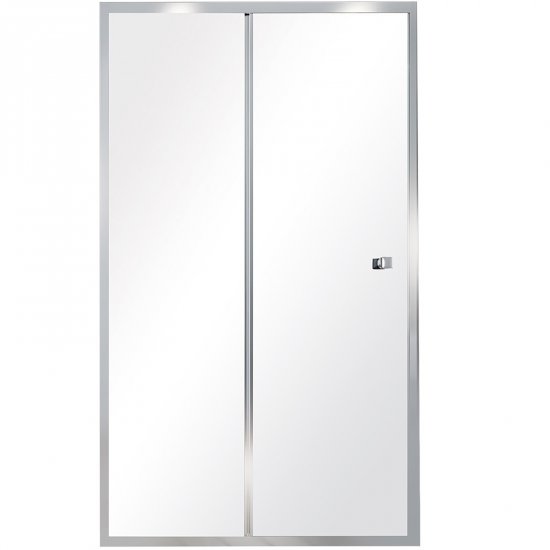 BESCO Drzwi prysznicowe DUO SLIDE przesuwne 120x195 chrom DDS-120