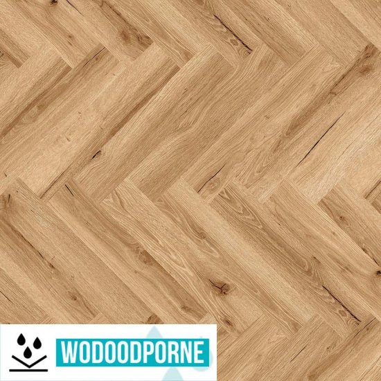 Panele winylowe SPC MHC ROTBERG HERRINGBONE DĄB BLONDE KL 33 4,5 MM