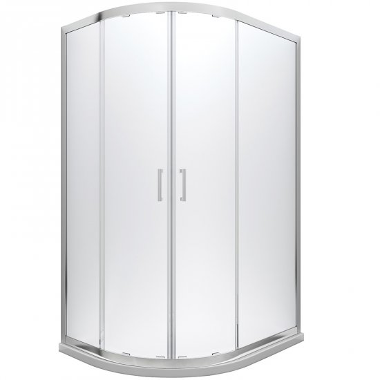 BESCO Kabina prysznicowa MODERN 100x80x185 chrom szkło transparentne MA-100-80-C