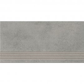 Gres szkliwiony stopnica CONCRETE DUST grey mat 29,8x59,8 gat. I