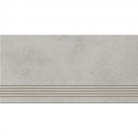 Gres szkliwiony stopnica CONCRETE DUST light grey mat 29,8x59,8 gat. I