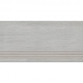 Gres szkliwiony stopnica ALABAMA light grey mat 29,8x59,8 gat. I