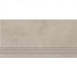 Gres szkliwiony stopnica CONCRETE DUST beige mat 29,8x59,8 gat. I