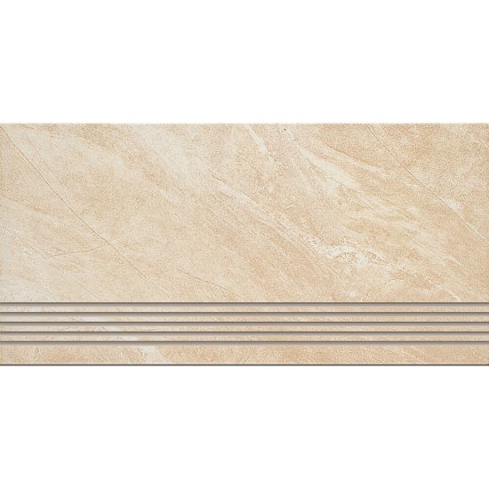 Gres szkliwiony stopnica ARIGATO beige mat 29,7x59,8 gat. I