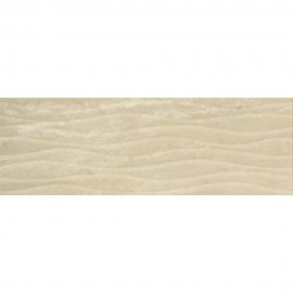 Płytka ścienna SOFT TRAVERTIN beige structure glossy wave 20x60 gat. II