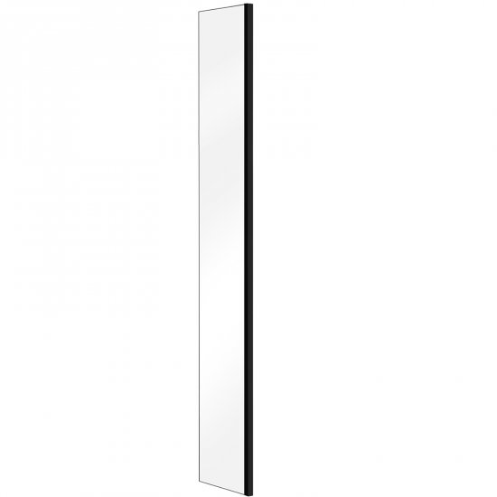 BESCO Ścianka kabiny WALK-IN AVEO/AVEO DUO BLACK 50x195 PAB-50-195-C