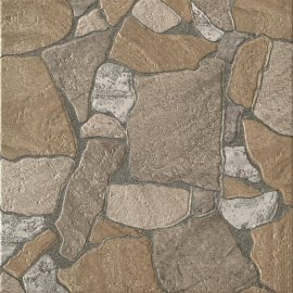 Gres szkliwiony PEBBLE brown mat 32,6x32,6 gat. I