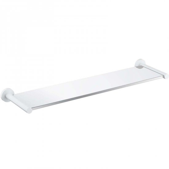 OMNIRES Półka ścienna szklana MODERN PROJECT 55 cm biały mat MP60930WM