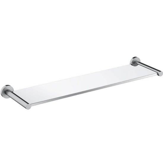 OMNIRES Półka ścienna szklana MODERN PROJECT 55 cm nikiel szczotkowany MP60930NI