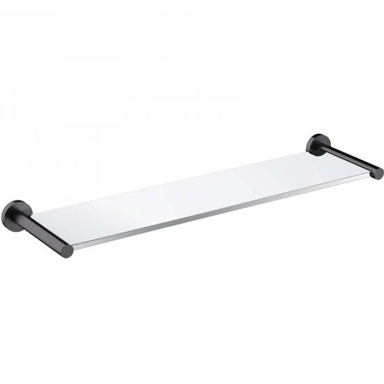 OMNIRES Półka ścienna szklana MODERN PROJECT 55 cm antracyt szczotkowany MP60930AT