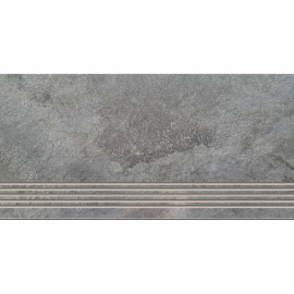 Gres szkliwiony stopnica HIMALAYA grey mat 29,7x59,8 gat. I