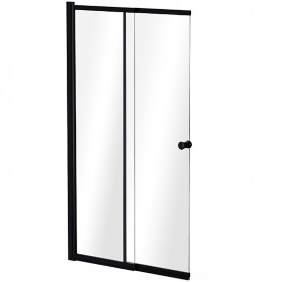 BESCO Parawan nawannowy EASY SLIDE BLACK 100x150 dwuskrzydłowy PESB-2S