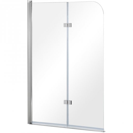 BESCO Parawan nawannowy AVIGO 100x145 dwuskrzydłowy chrom PNA-2S
