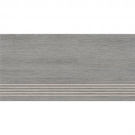 Gres szkliwiony stopnica ALABAMA grey mat 29,8x59,8 gat. I