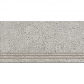 Gres szkliwiony stopnica ASHLAND light grey mat 29,8x59,8 gat. I