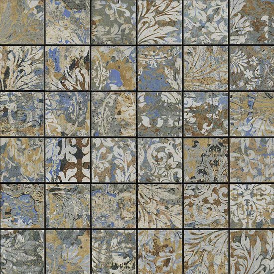 Gres szkliwiony hiszpański Aparici CARPET VESTIGE NATURAL MOSAICO 5X5 mat 29,75x29,75 gat. I