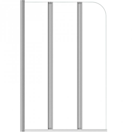 BESCO Parawan nawannowy PRIME 120x140 trzyskrzydłowy chrom PNP-3S