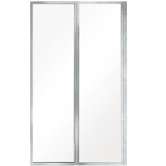 BESCO Parawan nawannowy AMBITION PREMIUM 81x140 dwuskrzydłowy chrom PAP-2S