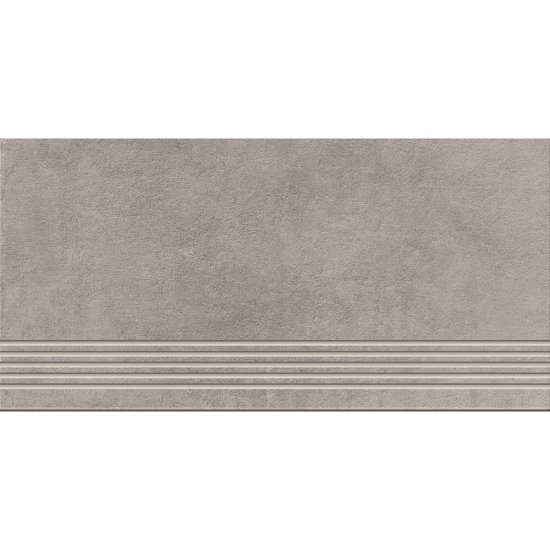 Gres szkliwiony stopnica BLEND light grey structure 29,8x59,8 gat. I