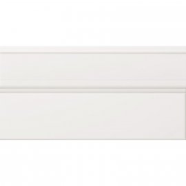 Płytka ścienna hiszpańska PALACE ZOCALO MODERN WHITE mat 15,8x30 gat. I