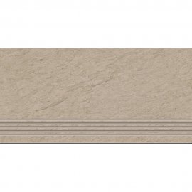 Gres szkliwiony stopnica RUBBLE beige 29,8x59,8 gat. I