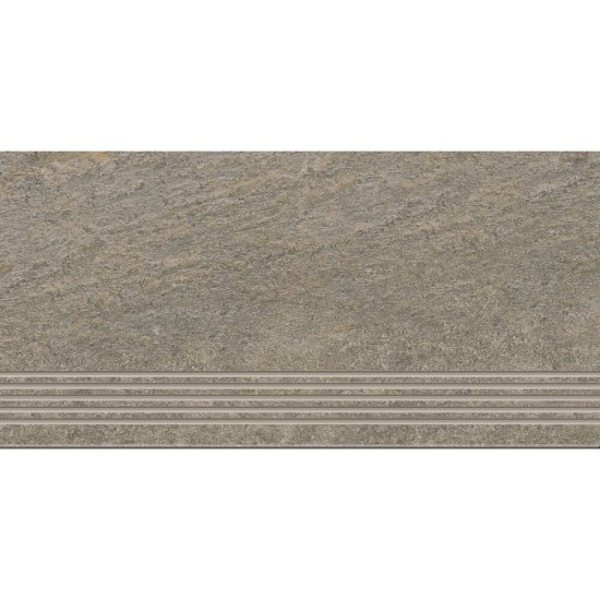 Gres szkliwiony stopnica RUBBLE grey 29,8x59,8 gat. I