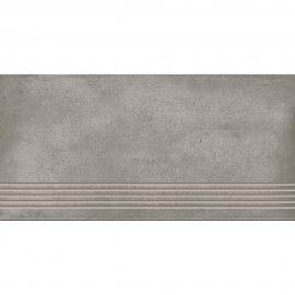 Gres szkliwiony stopnica SHADOW LINE grey mat 29,8x59,8 gat. I