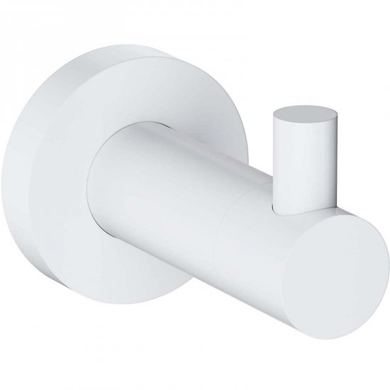 OMNIRES Wieszak na ręcznik MODERN PROJECT pojedynczy biały mat MP60110WM