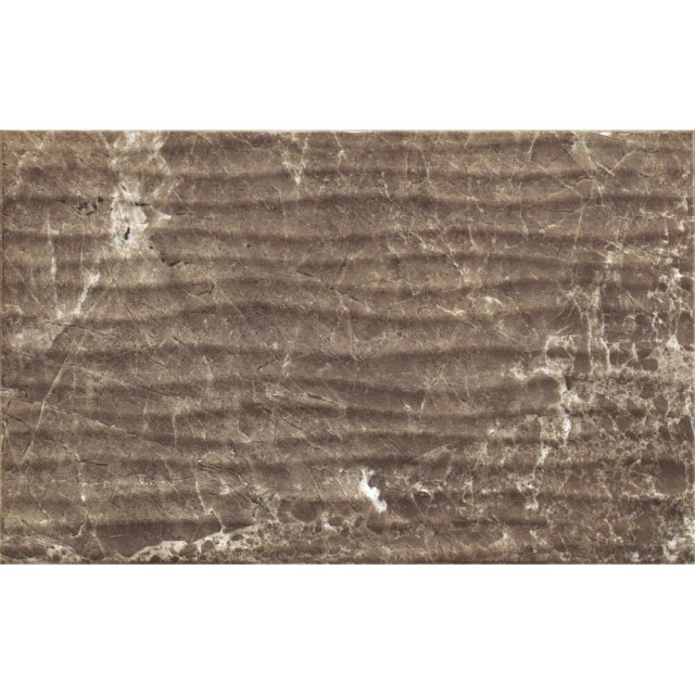 Płytka ścienna PIEDRA brown structure glossy 25x40 gat. I
