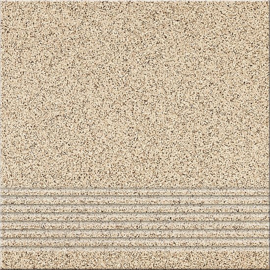 Gres szkliwiony stopnica MILTON beige mat 29,7x29,7 gat. I*