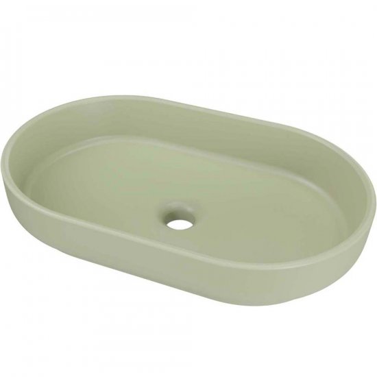 COMAD Umywalka nablatowa RIVER 2 OLIVE GREEN MATT 55x35 cm UN 55 ( E-6594 )