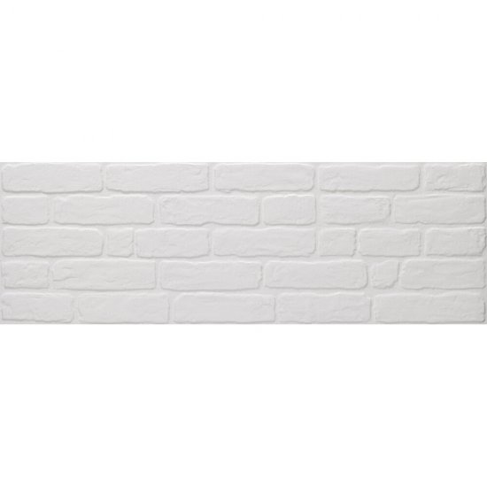 Płytka ścienna hiszpańska Keraben WALL BRICK WHITE mat 30x90 gat. I