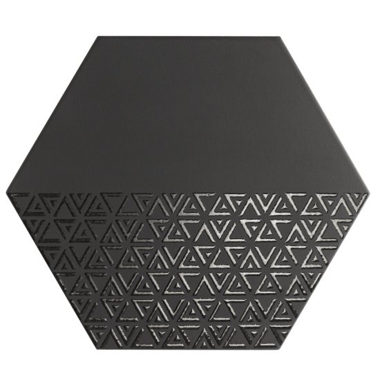 Gres szkliwiony hiszpański Realonda OPAL DECO black 28,5x33 gat. I