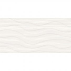 Płytka ścienna SOFT ROMANTIC white wave structure satin 8mm 29,8x59,8 gat. I