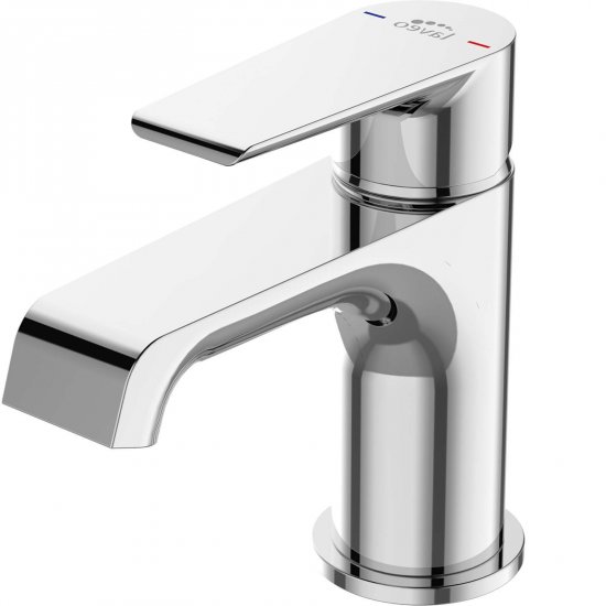 LAVEO Bateria umywalkowa stojąca LARGO z korkiem klik-klak chrom BAH_022D