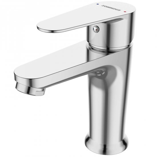 KUCHINOX Bateria umywalkowa stojąca FRESNO z korkiem klik-klak chrom BQF_022D