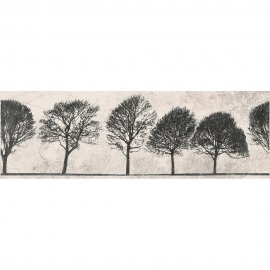 Płytka ścienna inserto WILLOW SKY light grey tree mat 29x89 gat. I