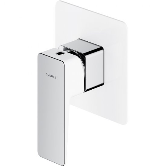 OMNIRES Bateria prysznicowa podtynkowa PARMA chrom biały połysk PM7445CRB