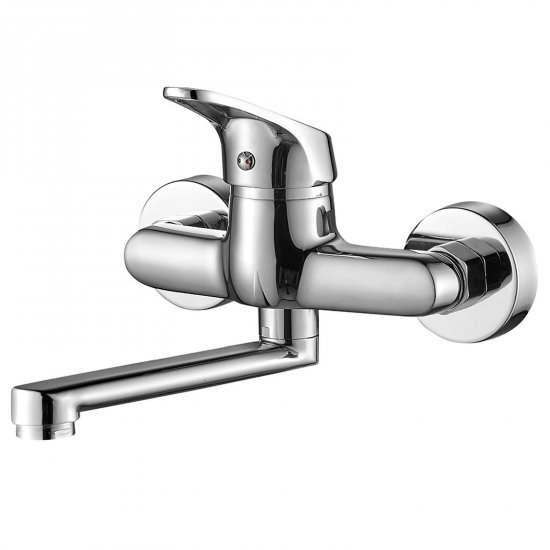 KUCHINOX Bateria umywalkowa ścienna ORIS z ruchomą wylewką chrom BQO_050D