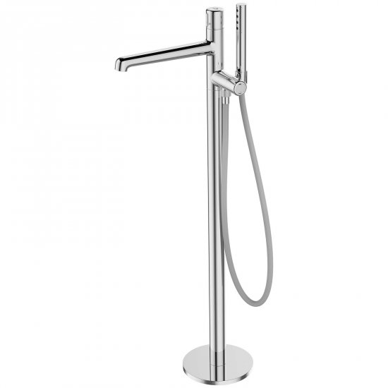 LAVEO Bateria wannowa wolnostojąca PRETTO chrom BAO_011S