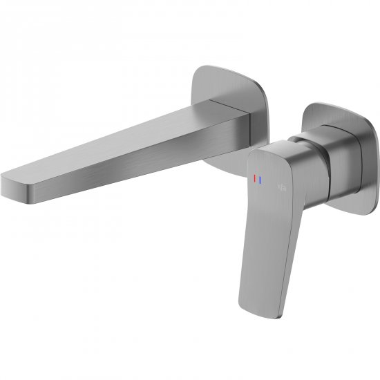 KFA Bateria umywalkowa MALAGA podtynkowa ścienna gun metal szara PVD 4529-810-61